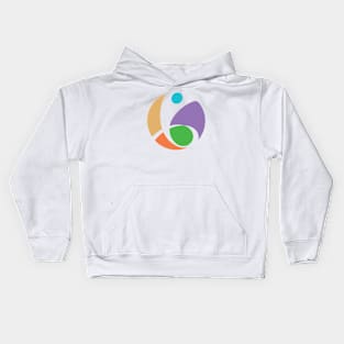 Revitalize, Rejuvenate, Energize Yourself Flying Swoosh Human Form colorful Version Kids Hoodie